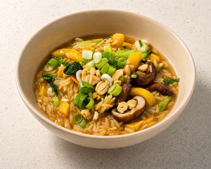Asia-Nudel-Eintopf / mit Pilzen & Cashewkernen