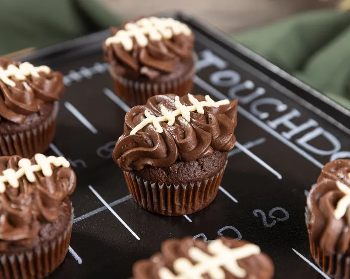 Football Cupcakes / Superbowl Muffins