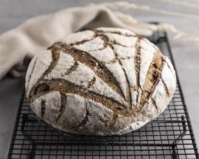 Spinnennetz Brot / Halloweenbrot