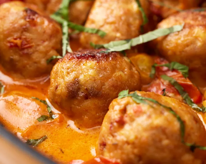 Marry Me Chicken Meatballs / Hähnchen-Fleischbällchen