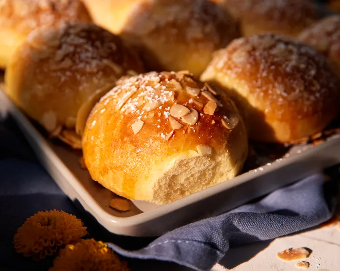 Brioche Brötchen / süße Mandelbrötchen