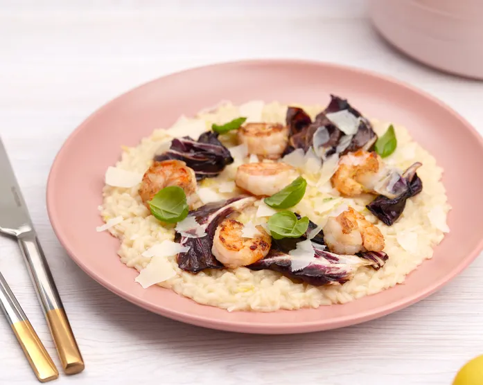 Trüffel Risotto mit Garnelen