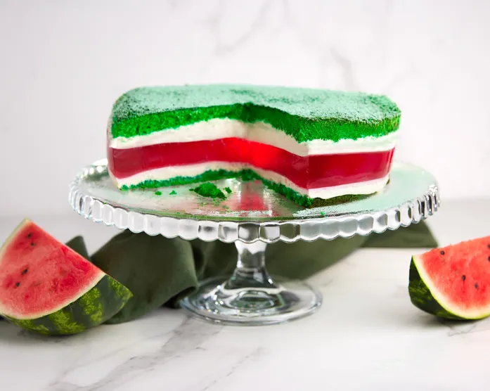 Wassermelonen Jelly Torte / Wackelpuddingtorte Schmecksperiment