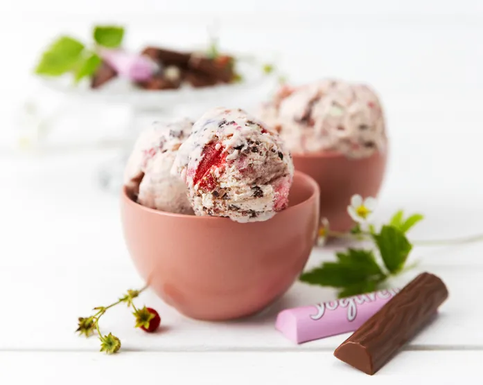 Yogurette-Eis / ohne Vorkochen
