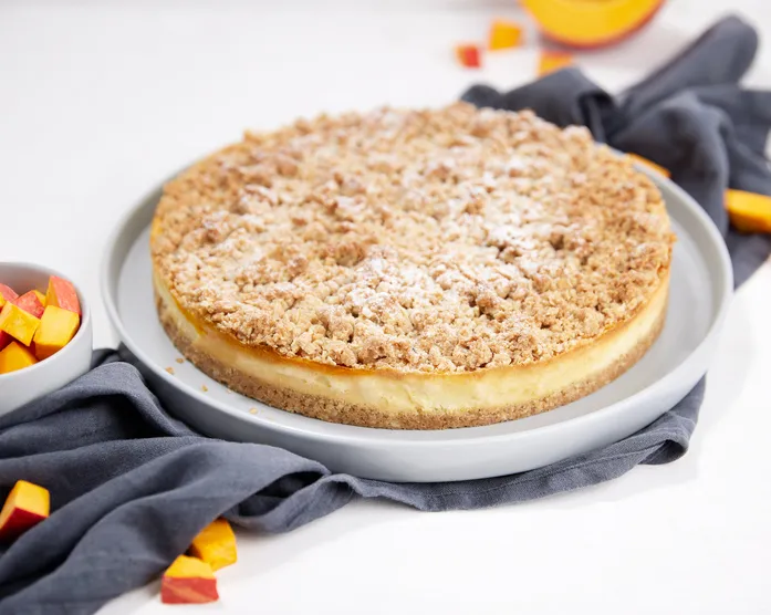 Kürbis Cheesecake mit Streuseln