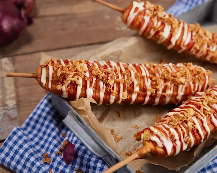 Corndogs mit Käse / Superbowl Snack