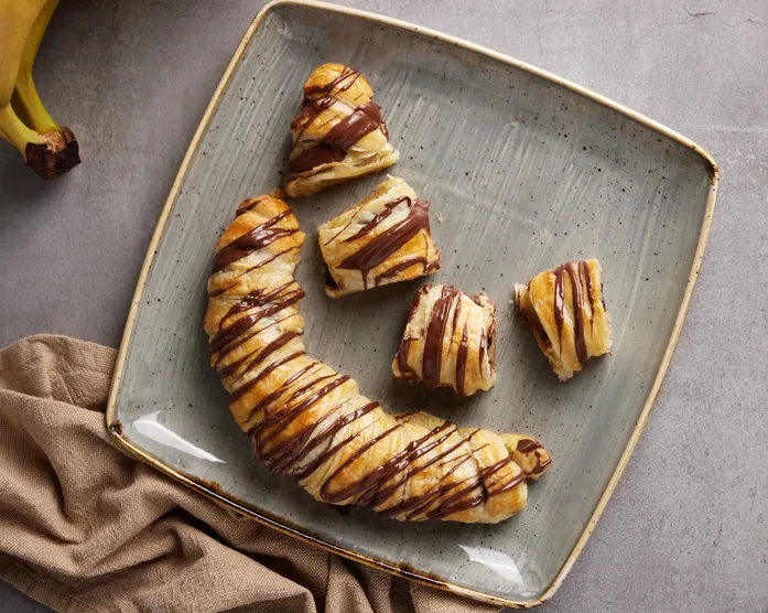 Schoko Banane Croissants