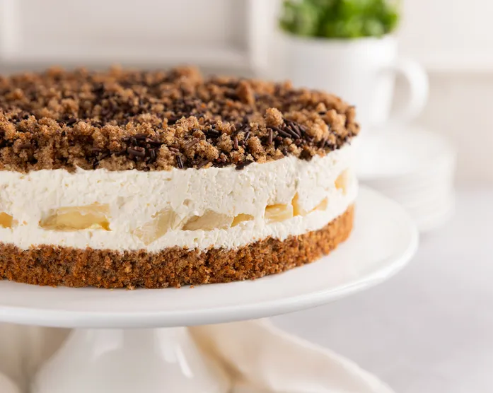 Diplomatentorte / Streuseltorte mit Ananas