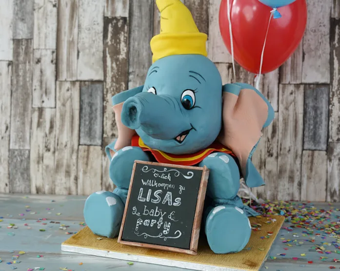 3D Dumbo Cake / Dumbo Torte / Geburtstagstorte / Baby Torte