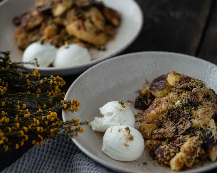 Kaiserschmarrn mit Feigen & Pistazien / auf türkische Art