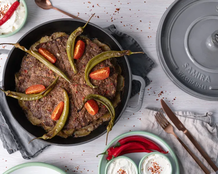 Kebab aus dem Ofen: Kilis Tava / Tepsi Kebabi / Ramadan Rezepte / Ramazan Tarifleri