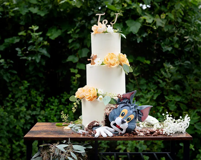 Dreistöckige Hochzeitstorte / Tom & Jerry – der Film