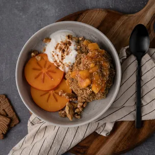 Kaki Spekulatius Haferbrei / Kaki Porridge