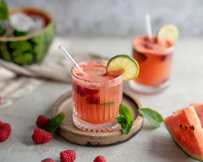 Wassermelonen-Himbeer-Limonade