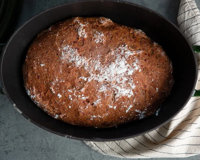 Brot ohne kneten mit Trester Resten / Resteverwertung