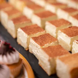 Dessert Teller für Silvester / Rahmkuchen