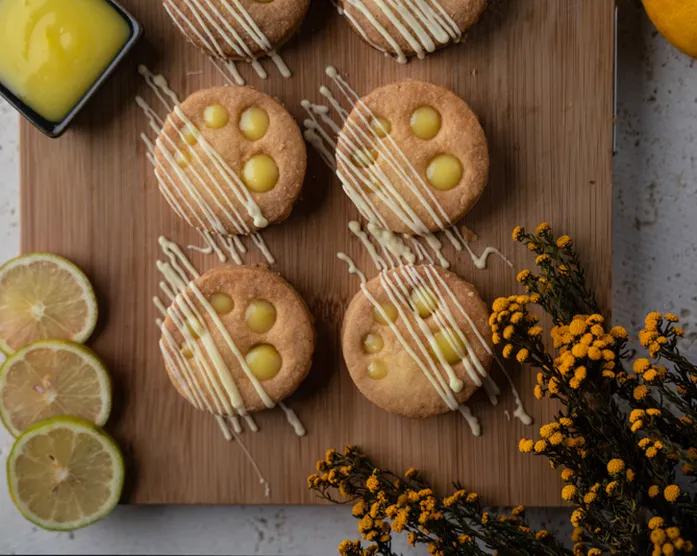 Zitronenkekse mit Lemon Curd