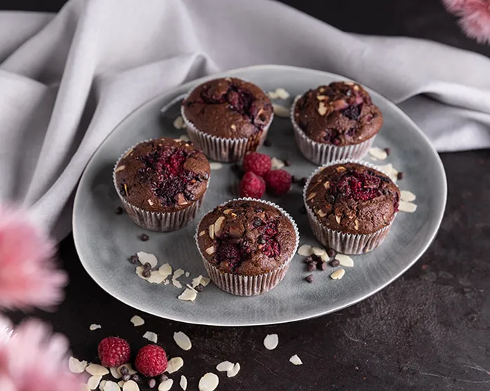 Schokoladen-Himbeer-Muffins
