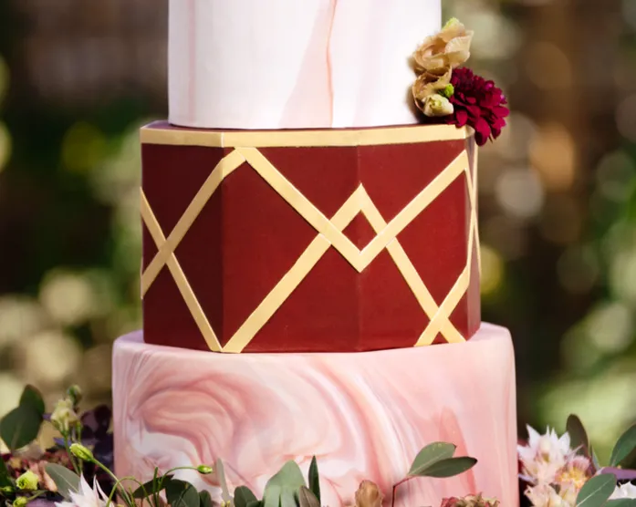 Dunkle Sachertorte für Motivtorten / Hochzeitstorte für Lisa und Alex (mittlere Torte)