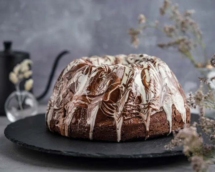 Schokoladenkuchen mit Cheesecakefüllung
