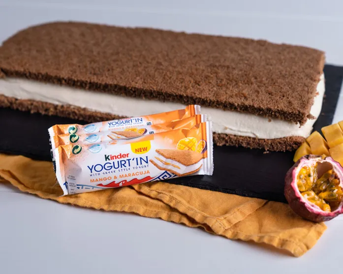Kinder Yogurt In Schnitte XXL Mango Maracuja / Nachgemacht- Original trifft Sally