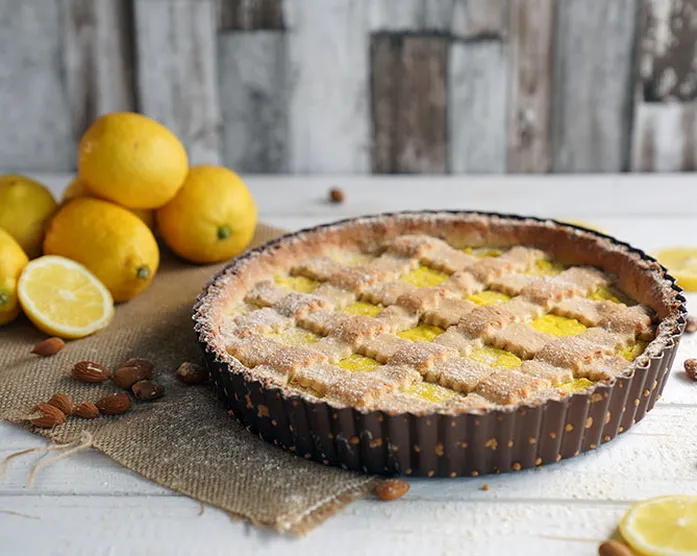 Backen mit Samira / Crostata al Limone Mandel Tarte