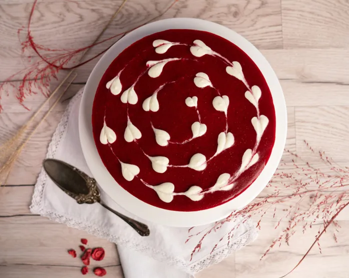 Erdbeer Herz Torte zum Valentinstag / Coppenrath und Wiese / Nachgemacht - Original trifft Sally