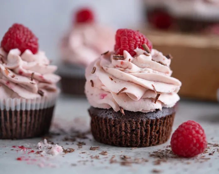 Himbeer-Schokoladen-Cupcakes