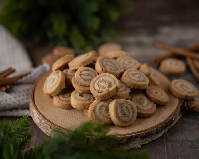 Zimtschnecken Plätzchen / Cinnamon Roll Cookies