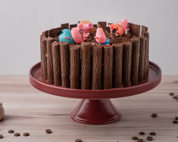 PEPPA WUTZ Matschepfützekuchen – Schokoladen Torte mit Ela