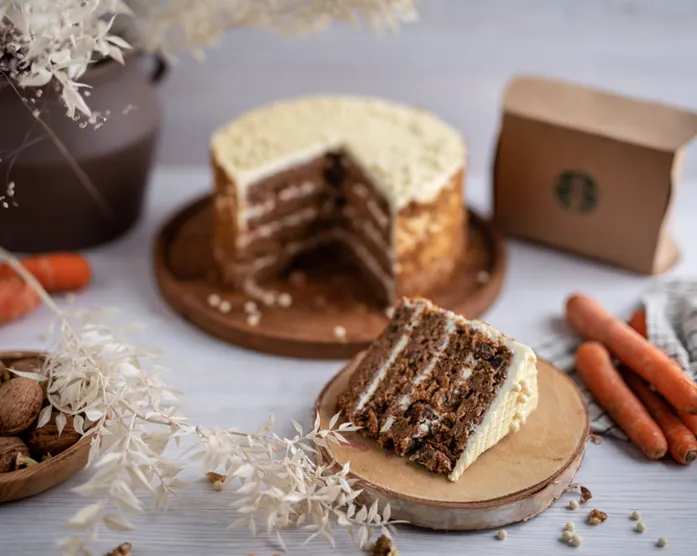 Starbucks Carrot Cake nachgemacht / Karottenkuchen mit Vanilla Frosting