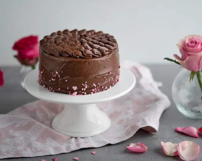Nougat Mini Torte / Valentinstag / Torte für Zwei