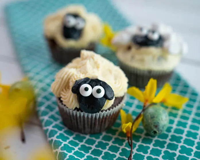 Schäfchen Muffins / Kinderleicht