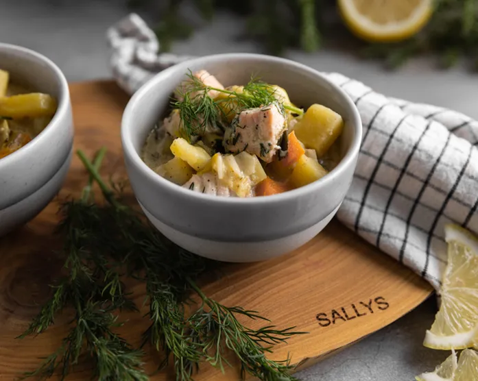 Finnischer Lachseintopf / Lohikeitto Onepot Rezept