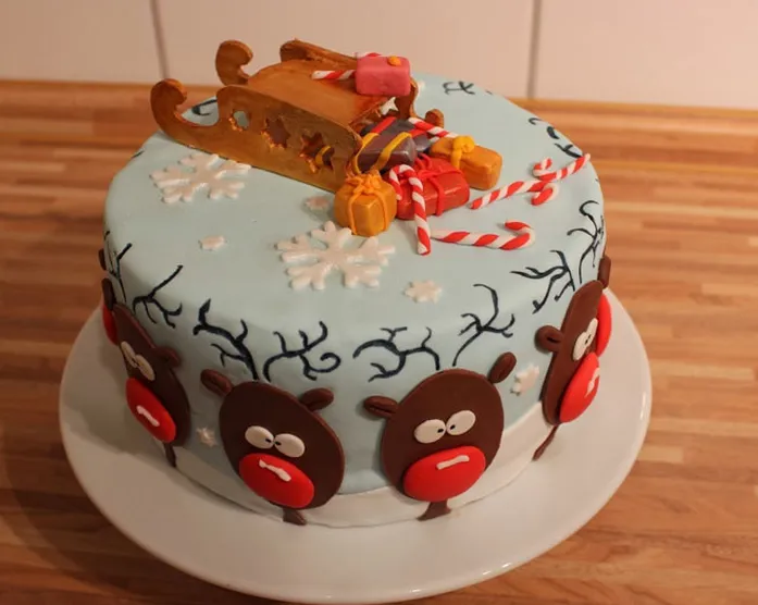 Weihnachtstorte für Mompfreeed und Waltraud