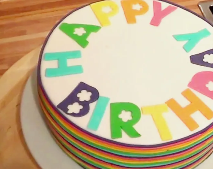 Regenbogentorte / Rainbowcake