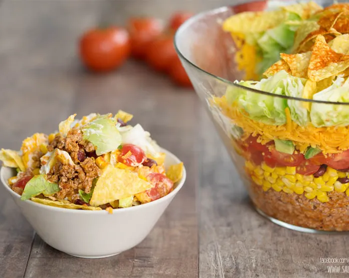 Mexikanisches Party-Rezept: Nacho-Salat