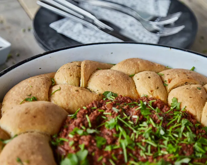 Kräuter-Kranz mit Hackfleischfüllung / Silvester / Party Rezept