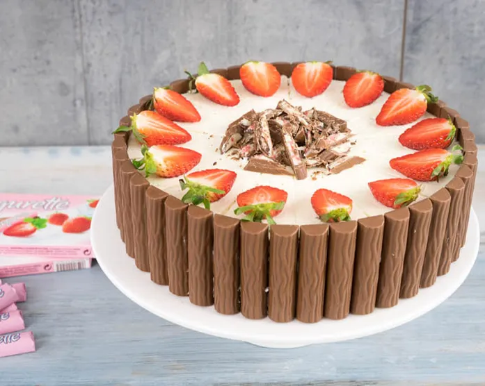 Yogurette-Torte / Erdbeer-Joghurt-Schokoladentorte