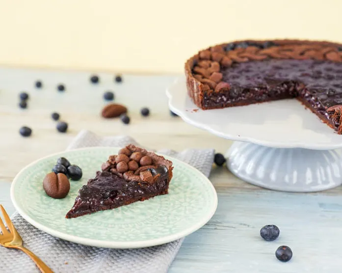Blaubeer-Schokoladen-Pie-Tarte / Pie & Tarte in einem