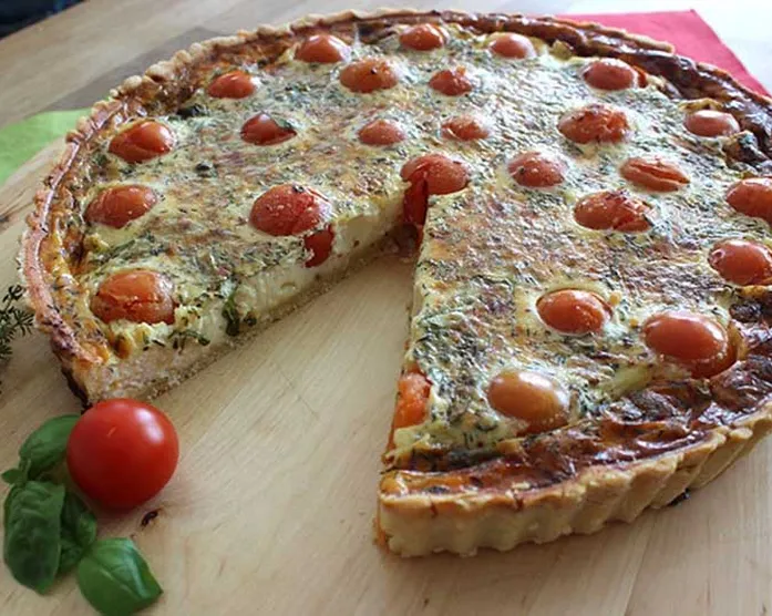 vegetarische Tomaten-Quiche