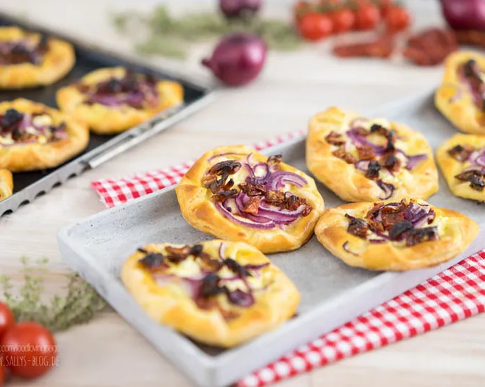 Herzhafte Kopenhagener / vegetarisches Fingerfood / Plundergebäck