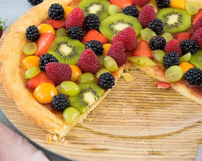 Backen mit Kindern: Fruchtpizza