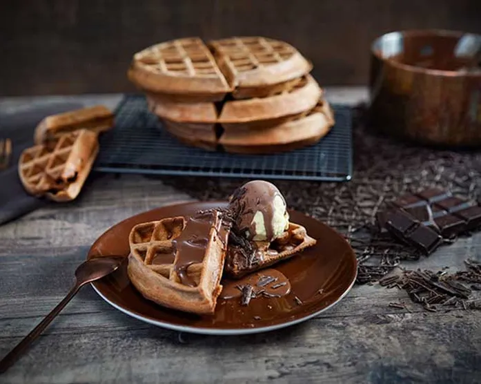 Brownie Waffeln