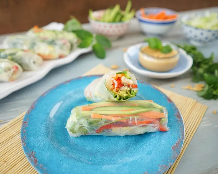 Sommerrollen / Salat to Go / gesunder Sommersnack