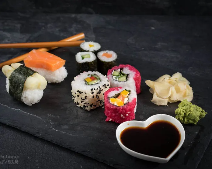 Sushi Basics / Maki, Inside Out & Nigiri – Sushi Reis & Ingwer