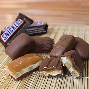 Snickers / nachgemacht – Original trifft Sally