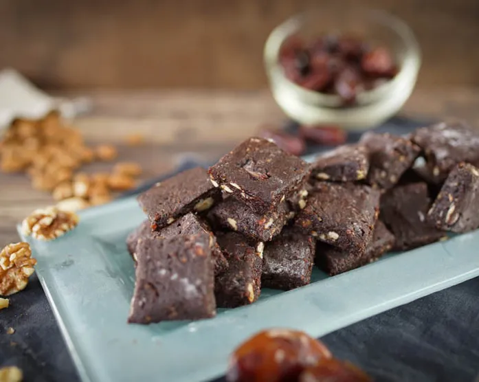 5 Minuten Power Brownies / ohne Zucker / no Bake