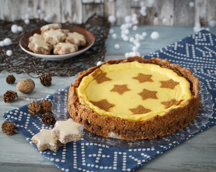 Zimtsternkäsekuchen