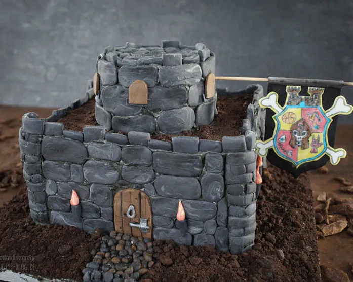 Burg Schreckenstein Motivtorte / 3D Schloss